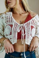 Chaqueta Punto Beige