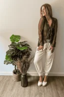 Camiseta Volantes Verde