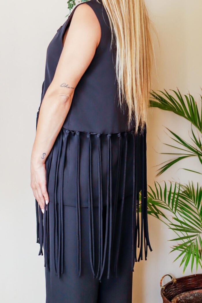 Conjunto chaleco y pantalón flecos - Imagen 5