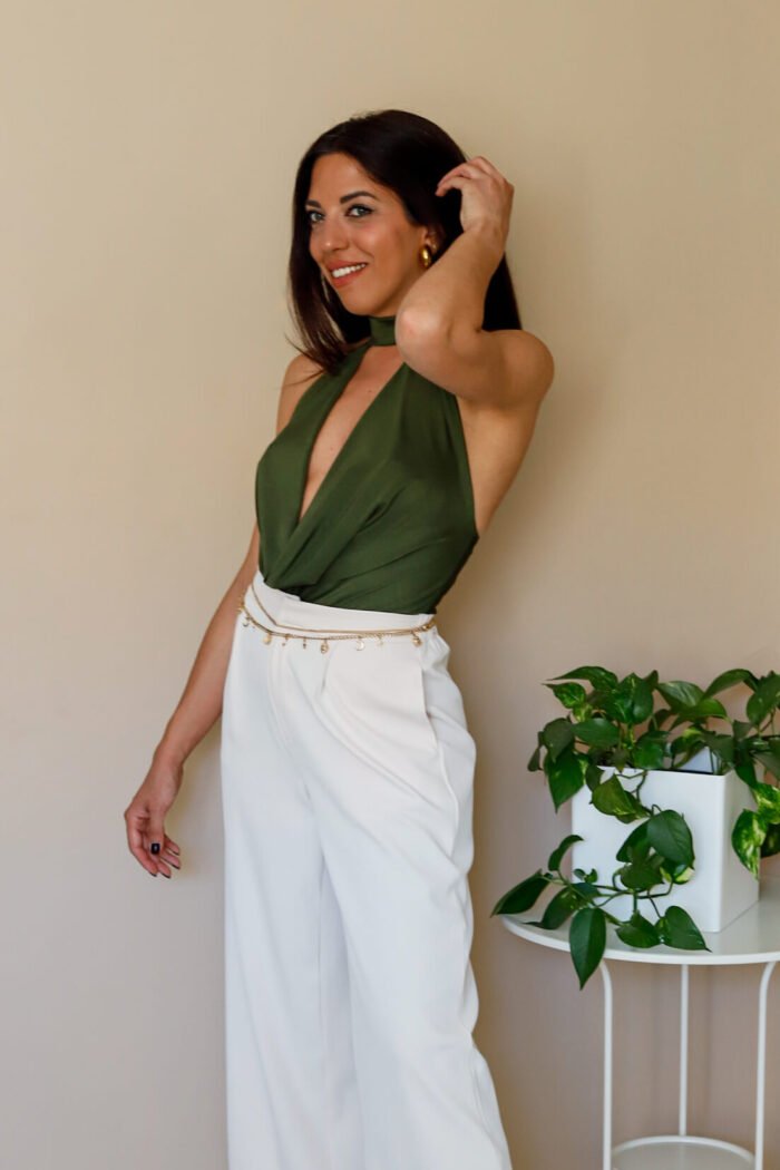 Body con cuello verde - Imagen 4