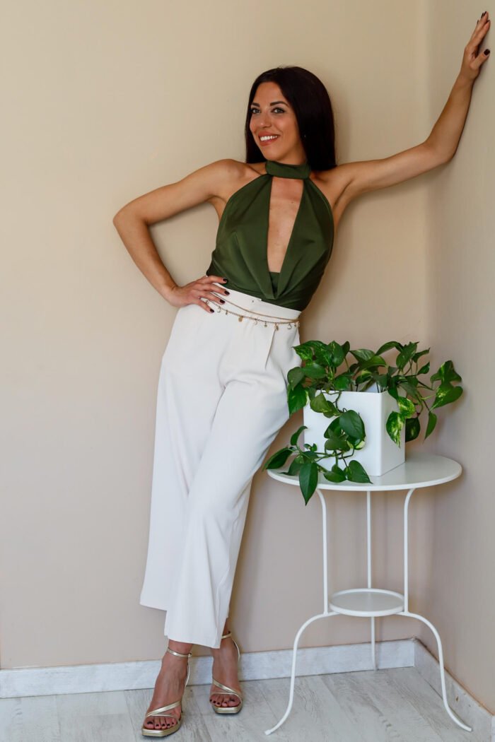 Body con cuello verde - Imagen 2
