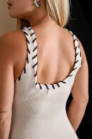 Vestido punta negra
