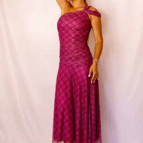 Vestido Midi Asimétrico Buganvilla