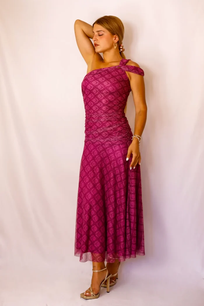 Vestido Midi Asimétrico Buganvilla