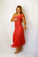 Vestido Midi Asimétrico Rosa