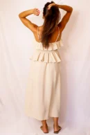 Conjunto Capas Volantes Beige