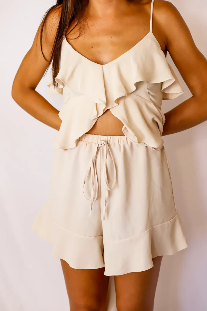 Conjunto Capas Volantes Beige - Imagen 4